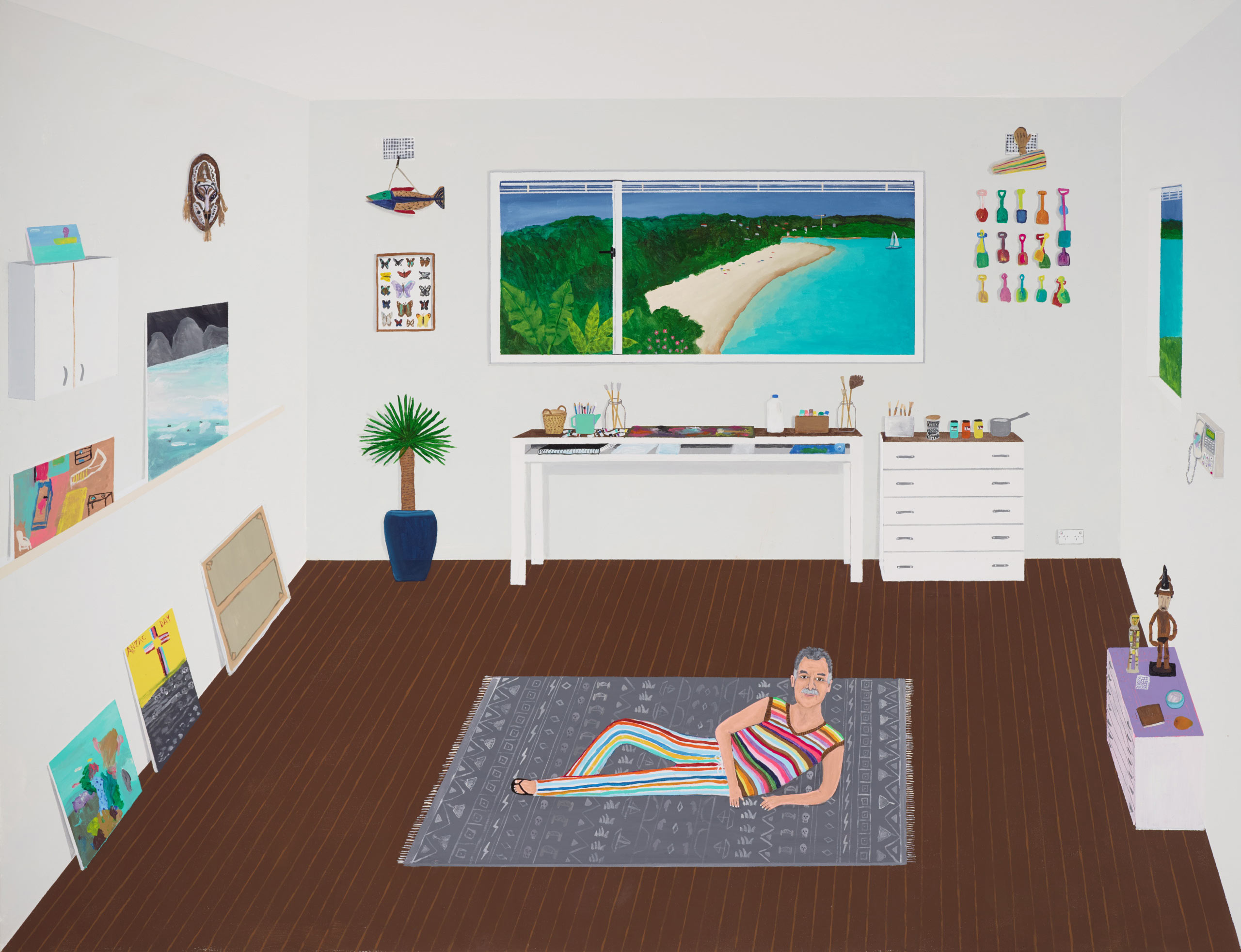 Marc Etherington King Ken (Ken Done in his studio) Archibald Prize