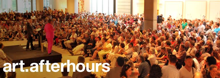 art after hours, every wednesday 5-9pm, art talks concert jazz films