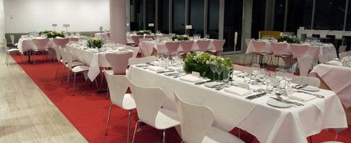 Cafe prepared for a function