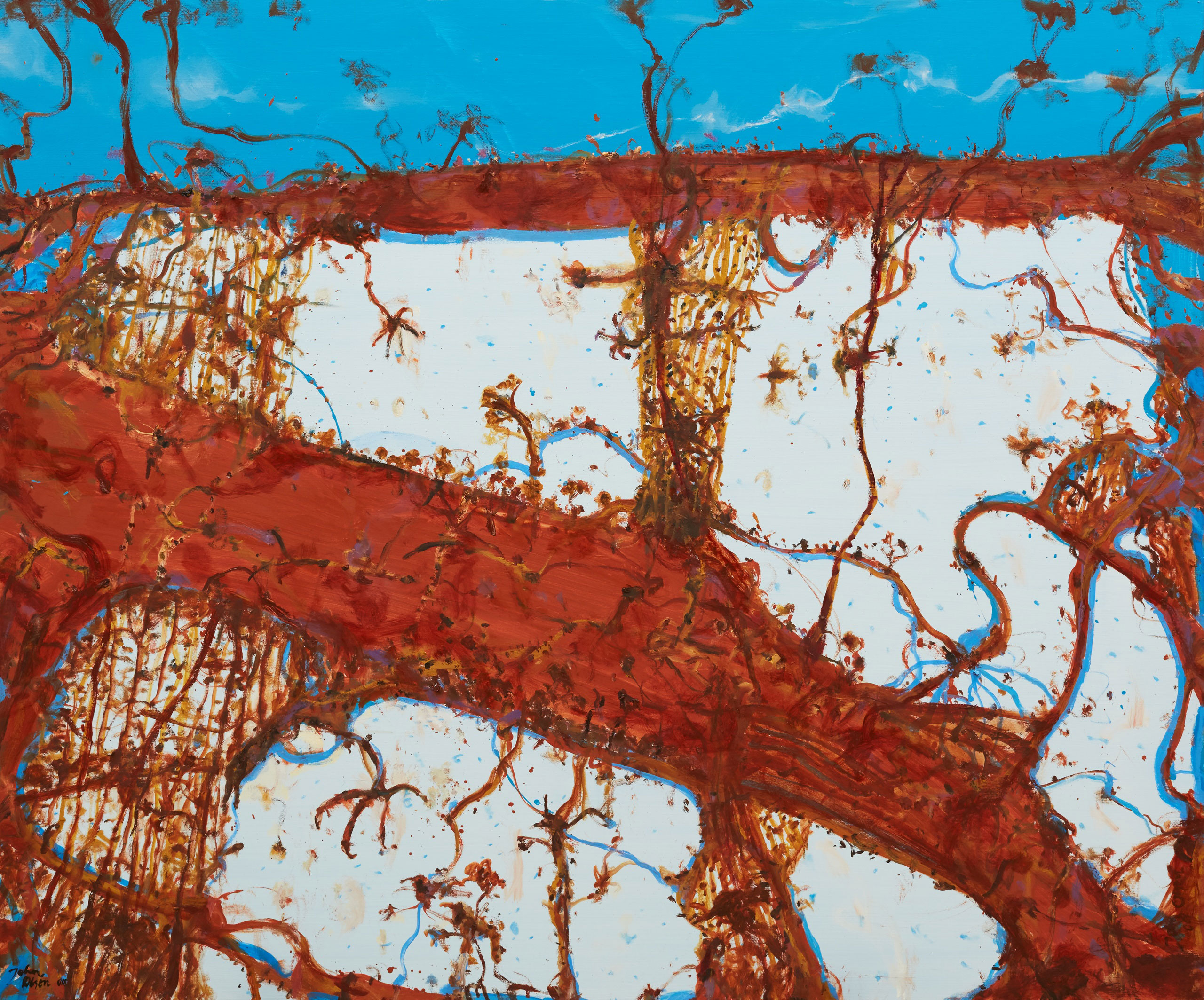 John Olsen: The tree of life :: Wynne Prize 2018 :: Art Gallery NSW